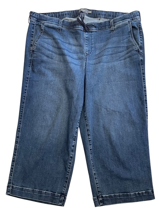 torrid Denim - torrid Classic Indigo Wide Leg Crop Jeans